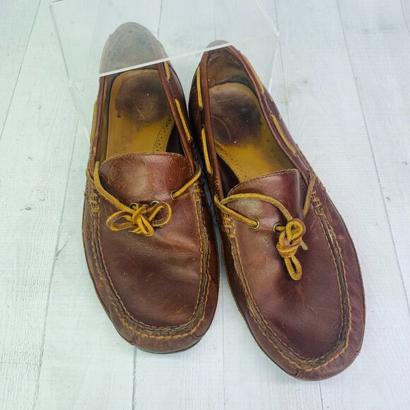 Polo Ralph Lauren ROBERTS Brown Leather Slip On Driving Loafers Shoes Sz 11.5 D - Picture 3 of 9